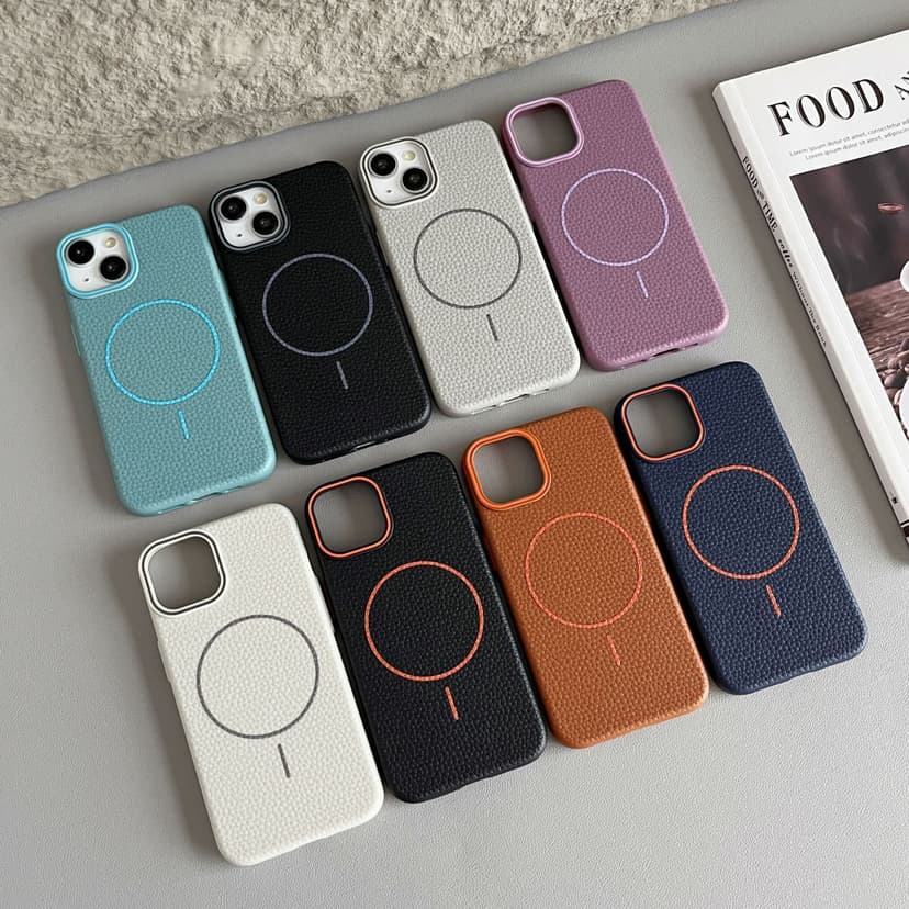 Coque en TPU mat à fermeture magnétique pour iPhone 17 Pro Max, couleur unie 16,